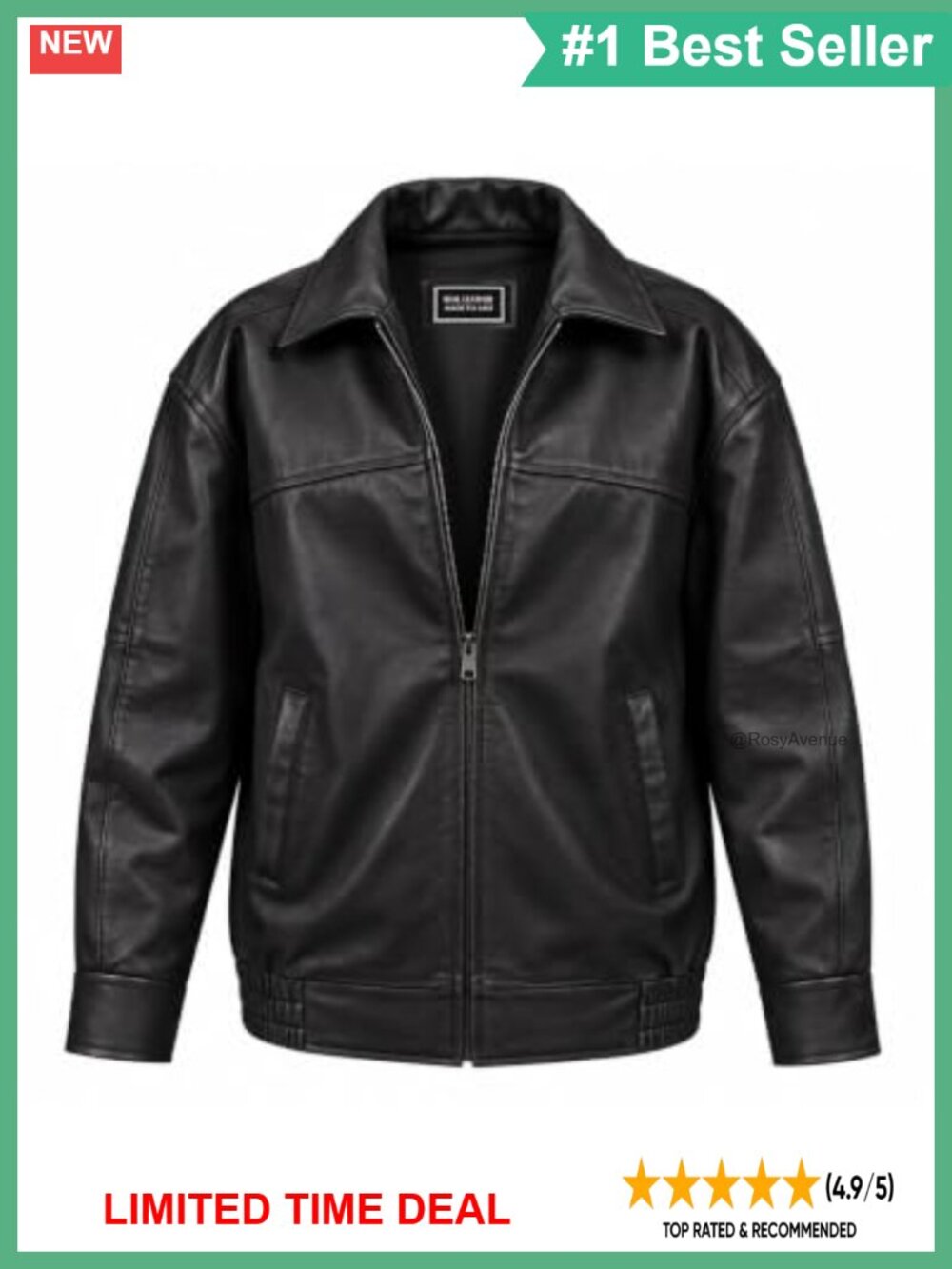 Oversized Lambskin Leather Jacket Moto Biker Casual Women's